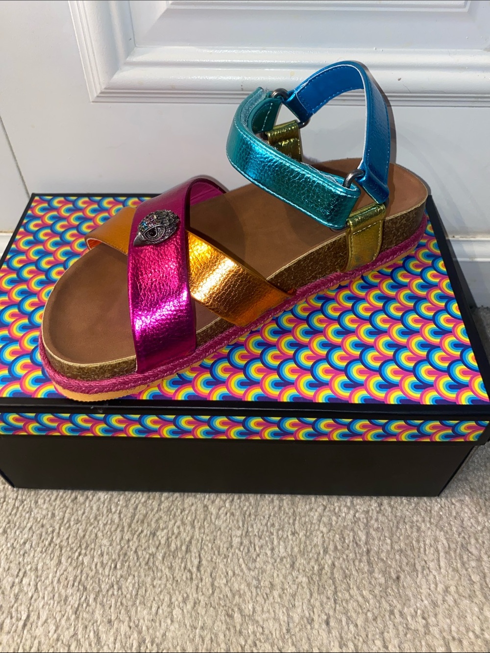 Kurt Geiger Mini Kensington Espadrille Sandal